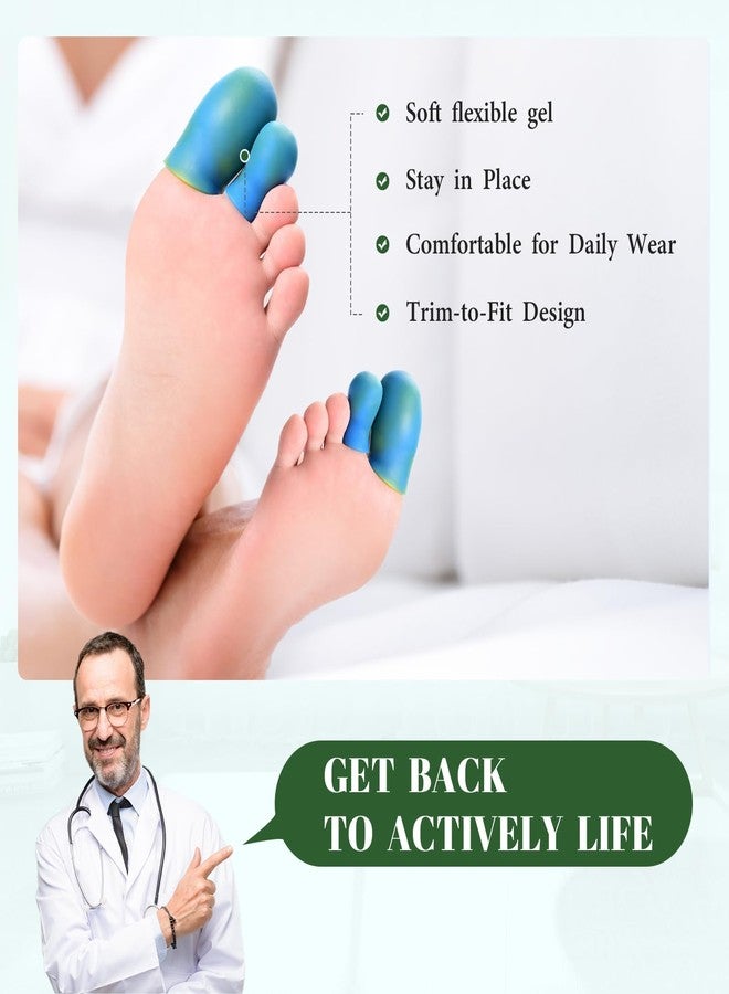 Bukihome Silicone Toe Protectors - 12 Pack Gel Toe Sleeves Toe Protectors - Toe Caps Toe Cushions for Pain Relief, Toe Protection for Corns, Calluses (4L + 8S) - Image 3